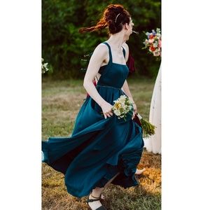 Free People Backless Maxi/Bridesmaid Dress